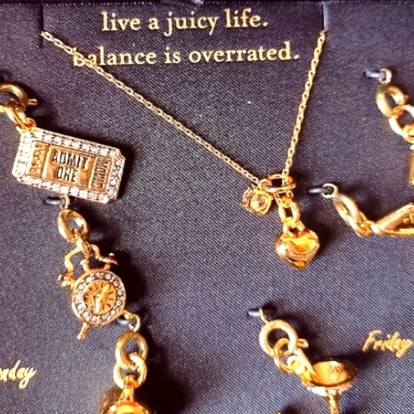 Juicy Couture 9 Crystal Stud Charm Necklace Exclusive to Storm Treasure … - Picture 7 of 17